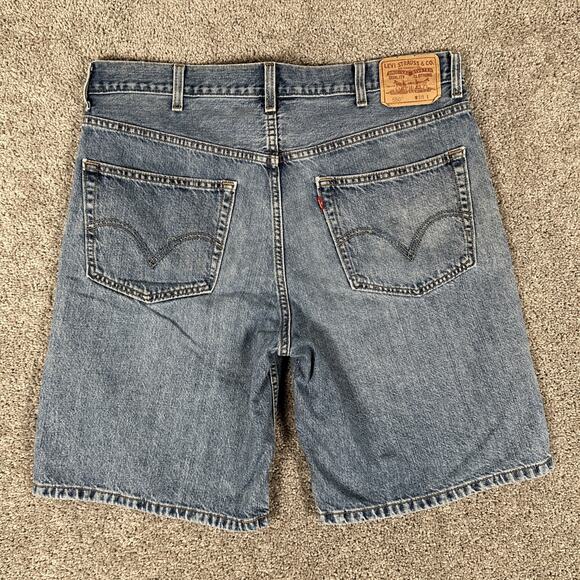 Levis 550 Shorts Men’s 38 Blue Denim Jorts 10” Relaxed Fit Baggy Skater Y2K - Picture 2 of 13